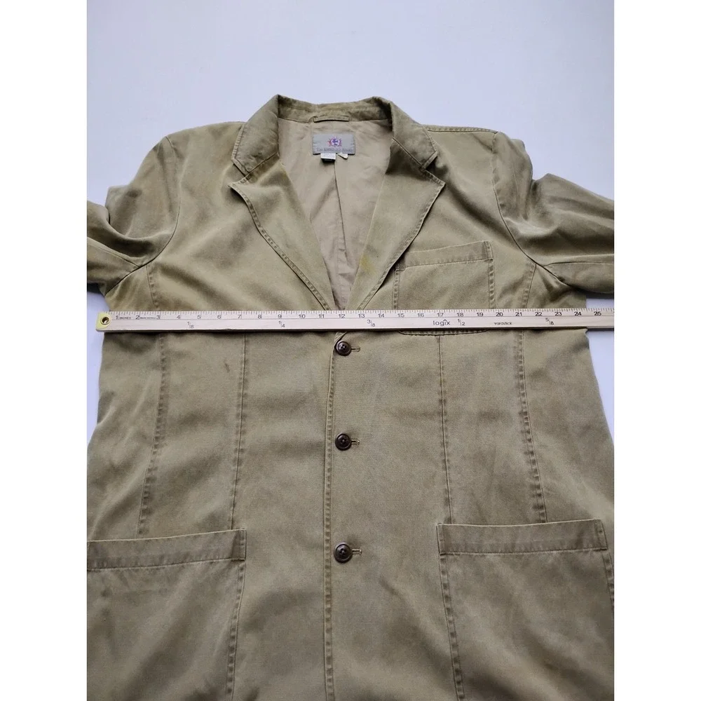 The Territory Ahead Jacket Men XLL Tall Tan Silk Cotton‎ Sport Jacket Blazer Vtg